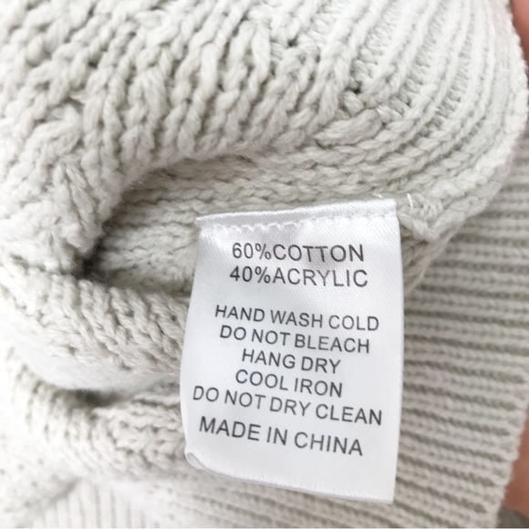 MOD REF Crew Neck Chevron Knit Crop Sweater L - Picture 6 of 8